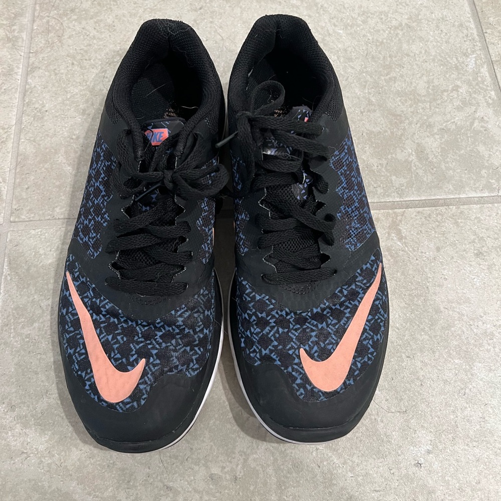 Nike Running Blue and Coral shoe, size 7